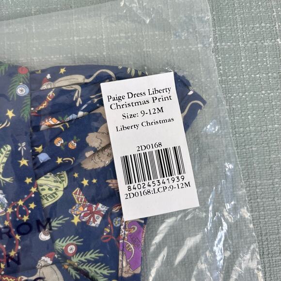 Classic Prep Childrenswear Paige Dress Liberty Christmas 9-12 Months NWT - Picture 11 of 11